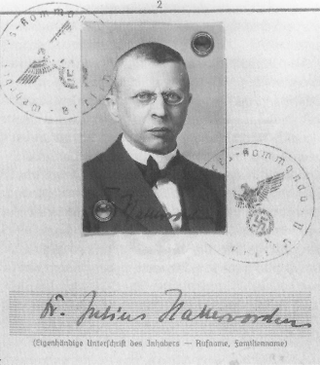 Julius Hallervorden in 1935.
